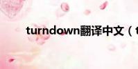 turndown翻译中文(turndown)