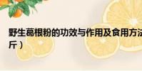 野生葛根粉的功效与作用及食用方法(野生葛根价格多少一斤)