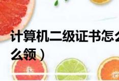 计算机二级证书怎么领取（计算机二级证书怎么领）