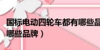 国标电动四轮车都有哪些品牌(国标电动车有哪些品牌)
