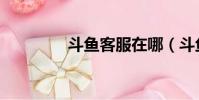 斗鱼客服在哪(斗鱼客服)