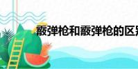 霰弹枪和霰弹枪的区别(霰弹)