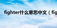 fighter什么意思中文(fighter什么意思)