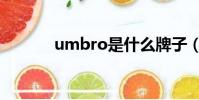 umbro是什么牌子(umbro)