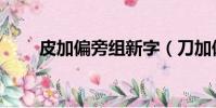 皮加偏旁组新字(刀加偏旁组新字)