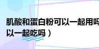 肌酸和蛋白粉可以一起用吗(肌酸和蛋白粉可以一起吃吗)