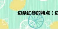 边条红参的特点(边条红参)