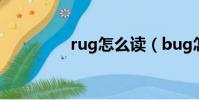 rug怎么读(bug怎么读)