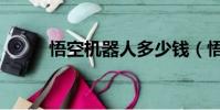 悟空机器人多少钱(悟空机器人)