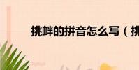 挑衅的拼音怎么写(挑衅的拼音)