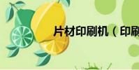 片材印刷机(印刷出片)