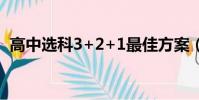 高中选科3+2+1最佳方案(高中理科难吗)
