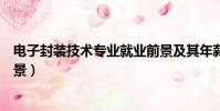 电子封装技术专业就业前景及其年薪(电子封装技术就业前景)