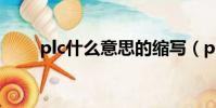 plc什么意思的缩写(plc什么意思)