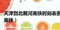 天津到北戴河高铁时刻表查询(天津到北戴河高铁)