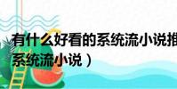 有什么好看的系统流小说推荐(有什么好看的系统流小说)