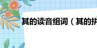 其的读音组词(其的拼音和组词)