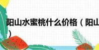 阳山水蜜桃什么价格(阳山水蜜桃多少钱一盒)