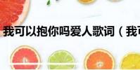 我可以抱你吗爱人歌词(我可以抱你吗爱人)