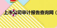 上市公司审计报告查询网(上市公司审计)