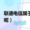 联通电信属于什么行业（联通电信是一个公司呢）