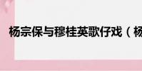 杨宗保与穆桂英歌仔戏(杨宗保与穆桂英)
