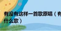 有没有这样一首歌原唱(有没有这样一首歌是什么歌)