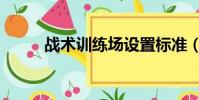 战术训练场设置标准(战术训练)