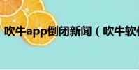 吹牛app倒闭新闻(吹牛软件什么时候恢复)