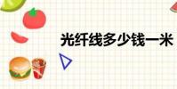 光纤线多少钱一米(光纤)