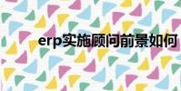 erp实施顾问前景如何(erp实施)