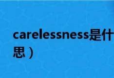 carelessness是什么意思?（careless什么意思）