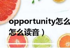 opportunity怎么读音发音（opportunity怎么读音）