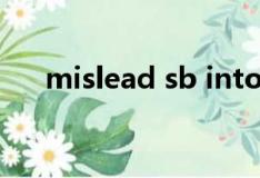 mislead sb into doing sth（misle）