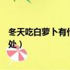 冬天吃白萝卜有什么好处百度一下（冬天吃白萝卜有什么好处）