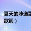 夏天的味道歌词表达了什么意思（夏天的味道歌词）