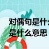 对偶句是什么意思 举个例子三年级（对偶句是什么意思）