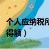 个人应纳税所得额是什么意思（个人应纳税所得额）