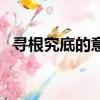 寻根究底的意思是什么（寻根究底的意思）