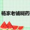 杨家老铺糊药贴一盒几贴（杨家老铺糊药贴）