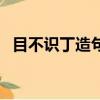 目不识丁造句一年级简单（目不识丁造句）