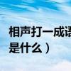 相声打一成语是什么成语灯谜（相声打一成语是什么）