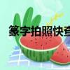 篆字拍照快查哪个软件好（篆字拍照快查）