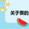 关于畏的成语开头（关于畏的成语）