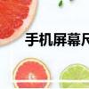 手机屏幕尺寸有哪些（手机屏幕尺寸）