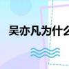 吴亦凡为什么遭人黑（吴亦凡为什么被黑）