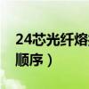 24芯光纤熔接视频教程（24芯光纤熔接颜色顺序）