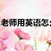 老师用英语怎么读 单词（老师用英语怎么读）