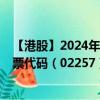 【港股】2024年08月08日上市公司名称（圣诺医药-B）股票代码（02257）实时行情