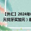 【外汇】2024年08月14日代码（CADJMD）名称（加拿大元兑牙买加元）最新数据